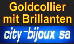 Goldcollier mit Brillanten